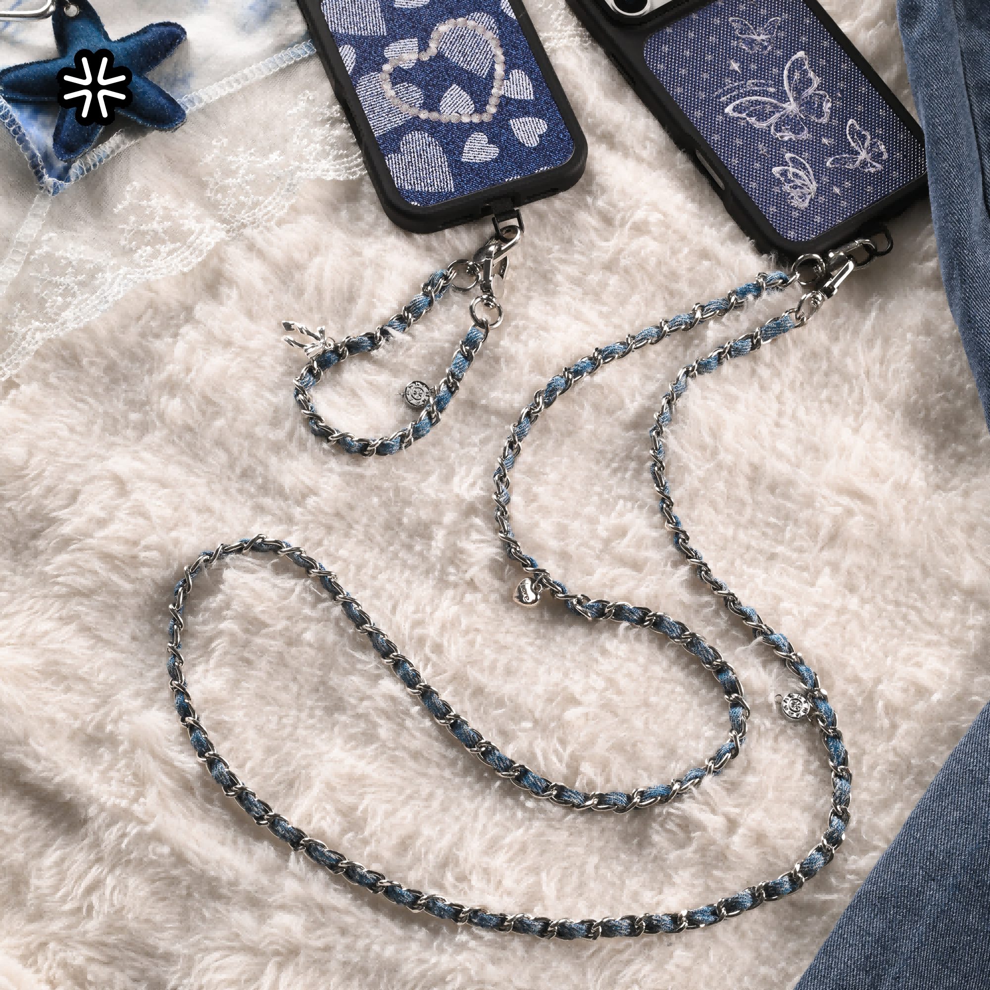 long denim chain QAB209