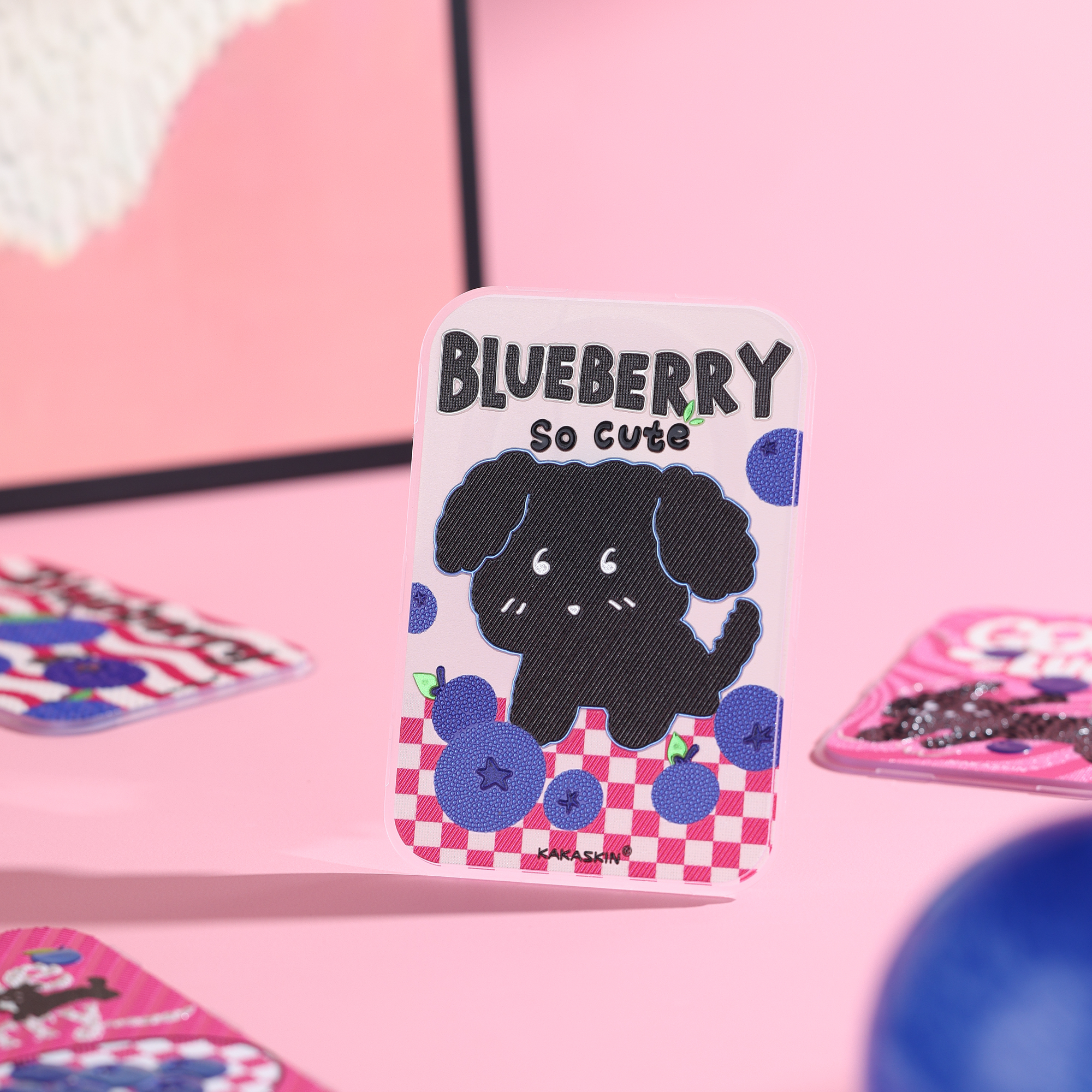 Wave Blueberry Dog Magnetic Backboard QCP015