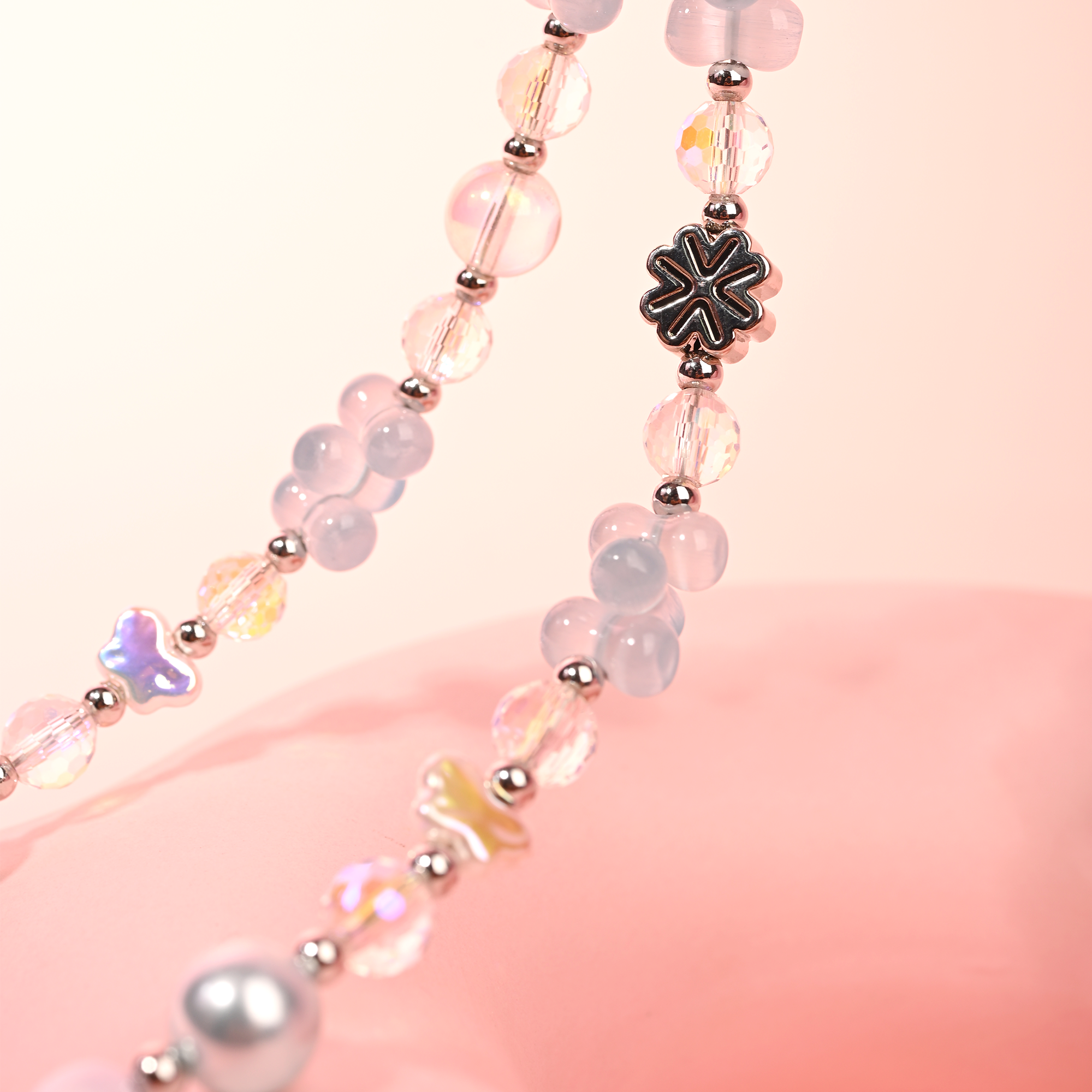 Grey Blue Pearl Bracelet QAB136