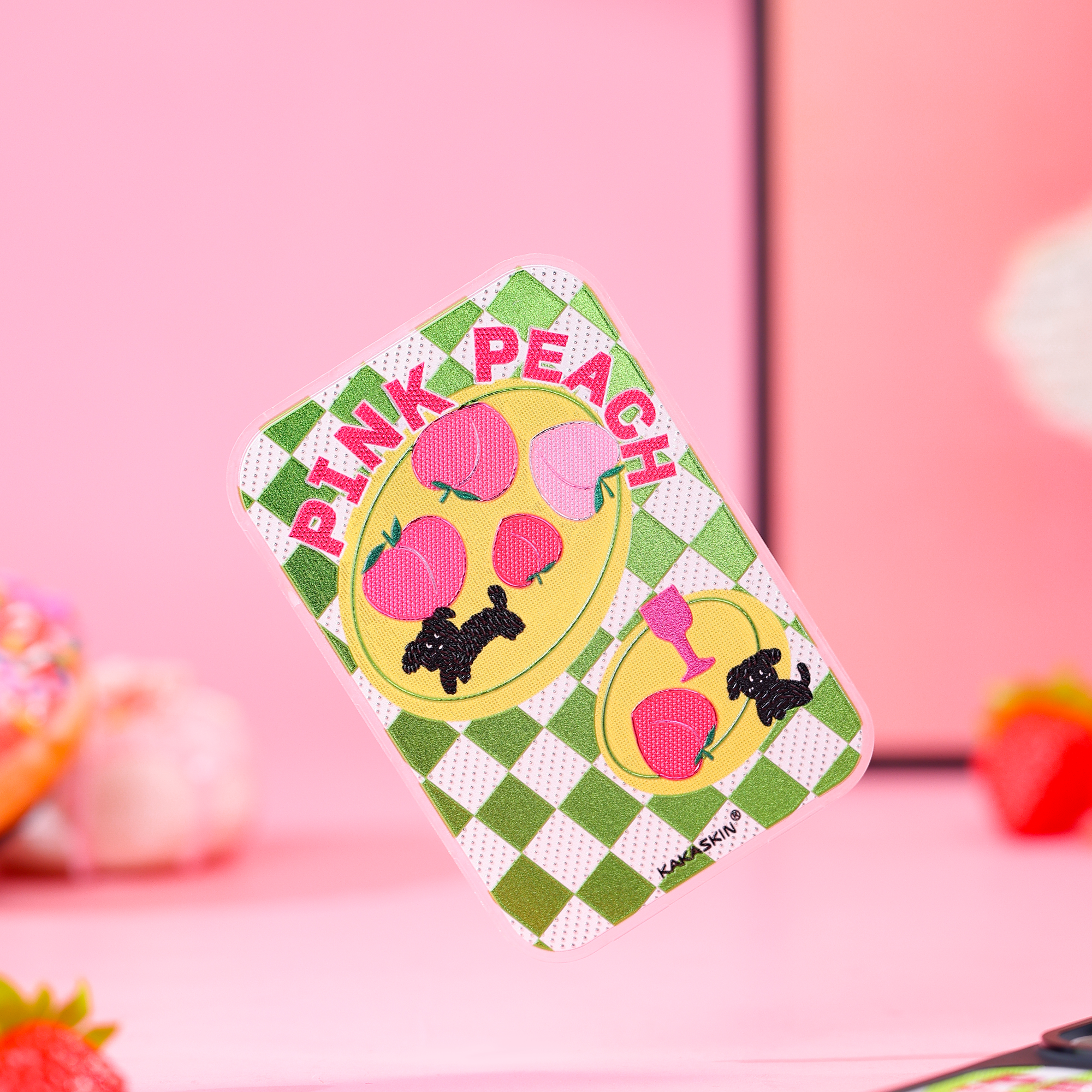 Wave Peach Dog Magnetic Backboard-QCP023