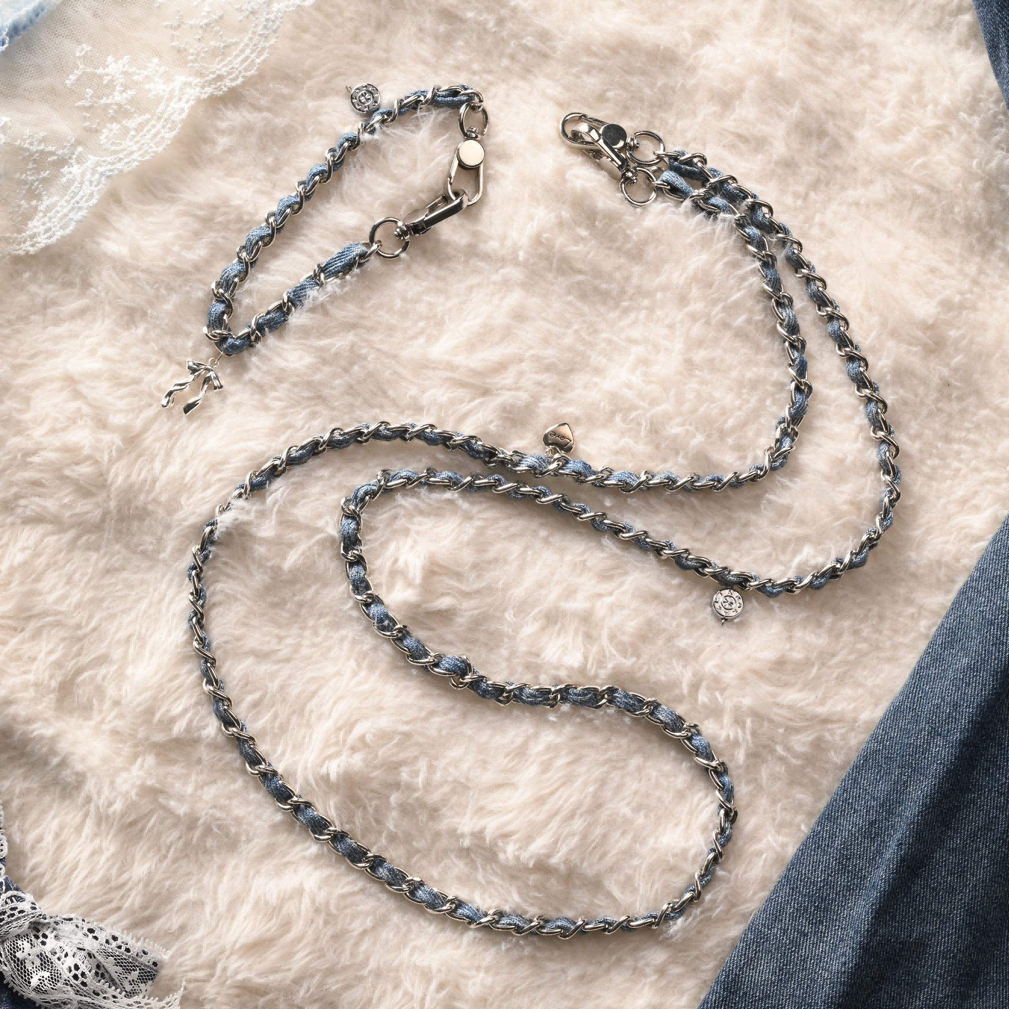 long denim chain QAB209