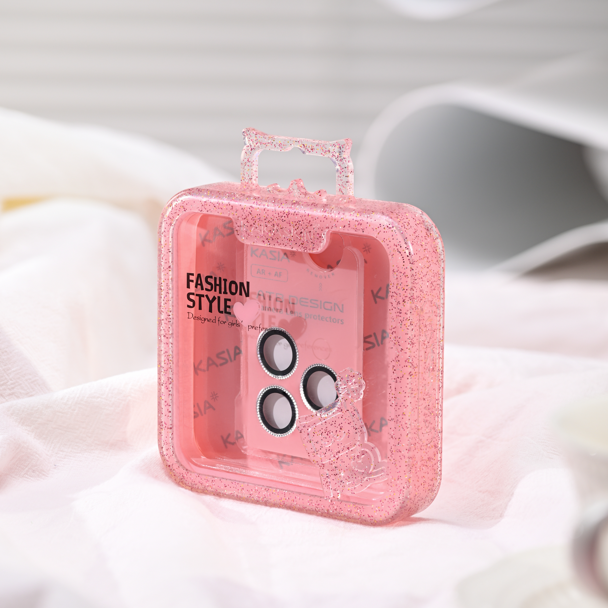 Skin sensitive narrow edge integrated lens sticker/with pink base plate QPL002