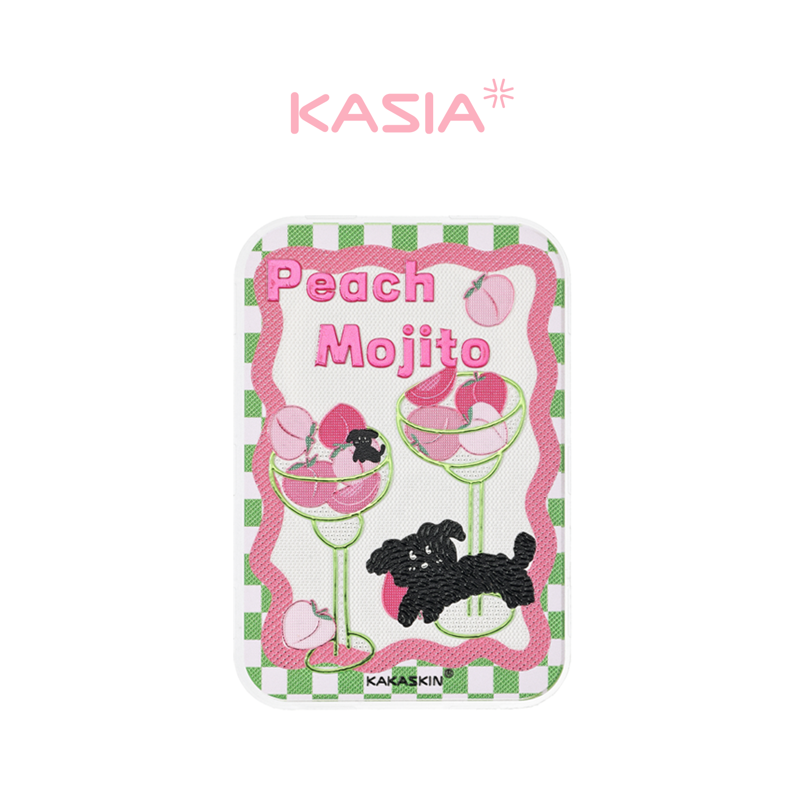 Wave Peach Dog Magnetic Backboard-QCP023