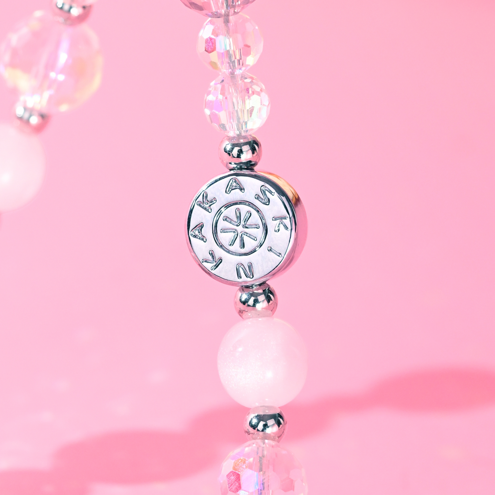 Pink Crystal Butterfly Chain-QAB191