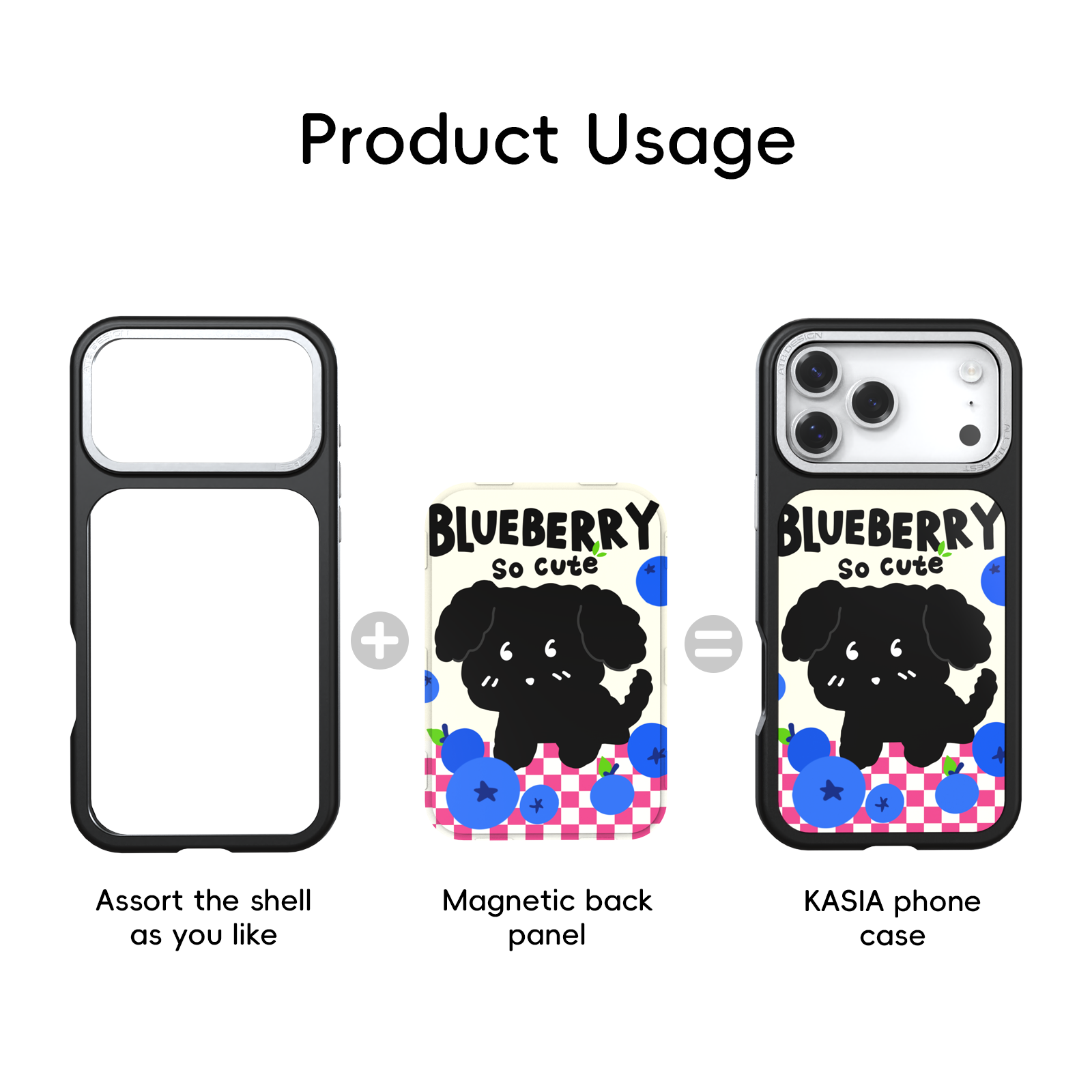 Wave Blueberry Dog Magnetic Backboard QCP015
