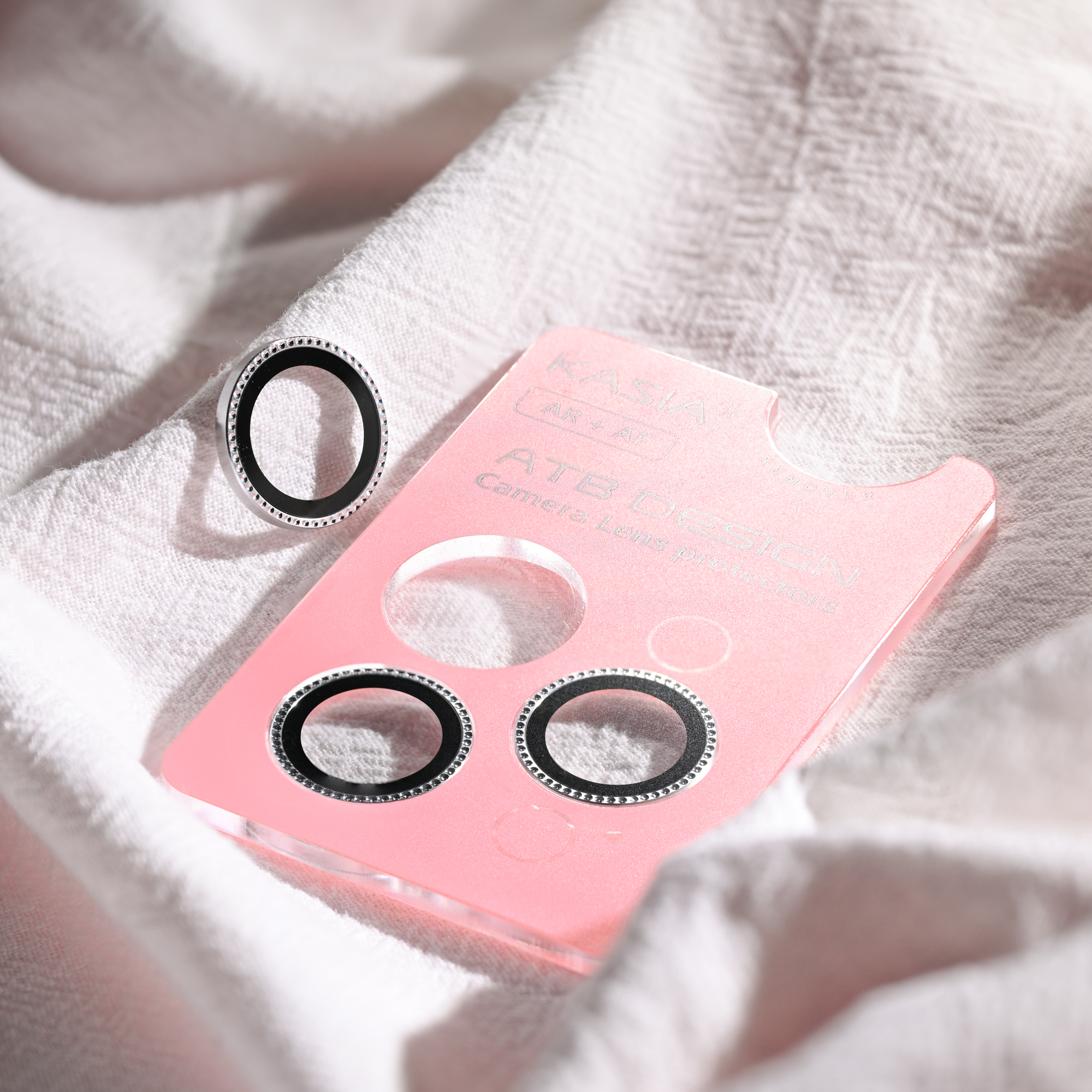 Skin sensitive narrow edge integrated lens sticker/with pink base plate QPL002