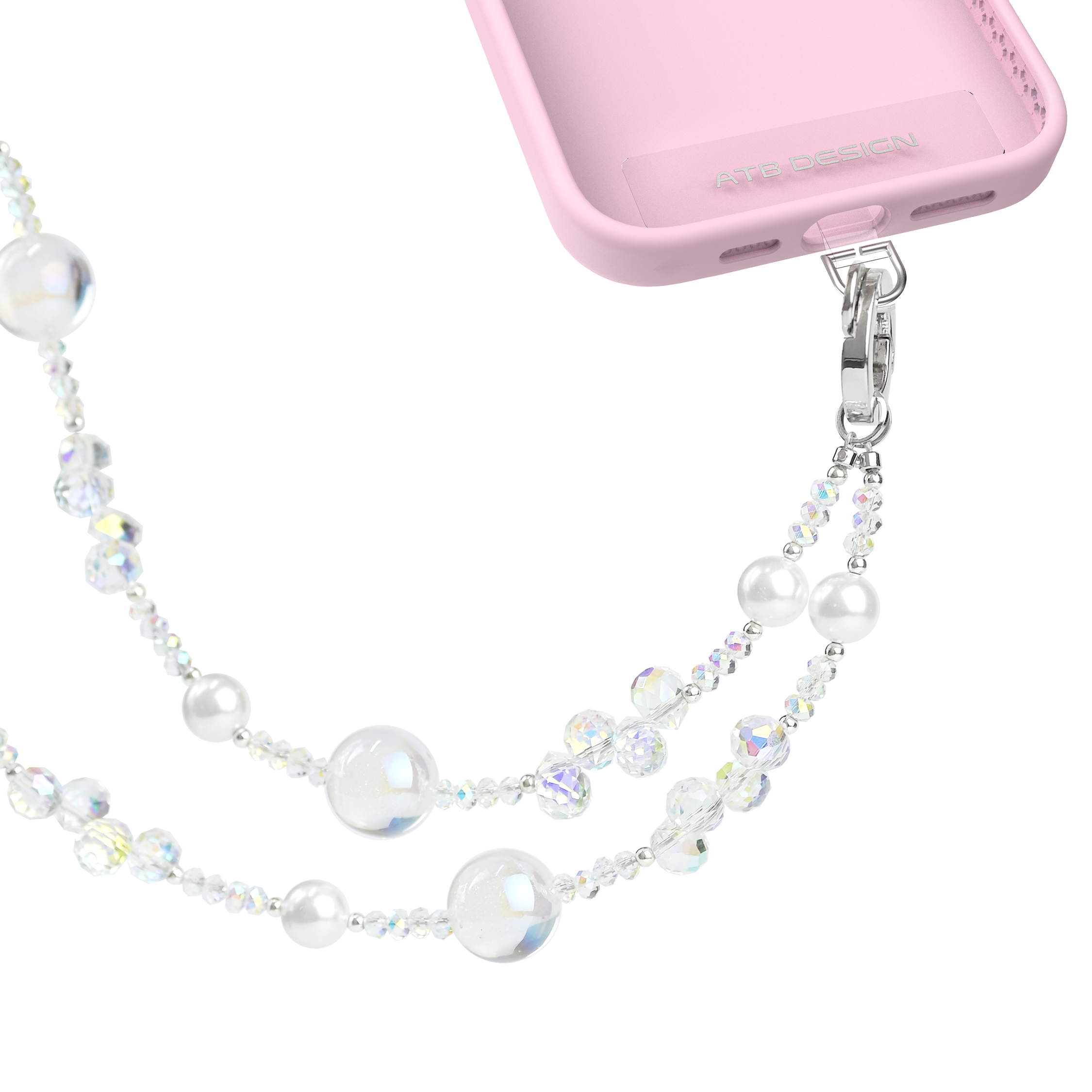 Dreamy Pearl Bow Long Chain-QAB149
