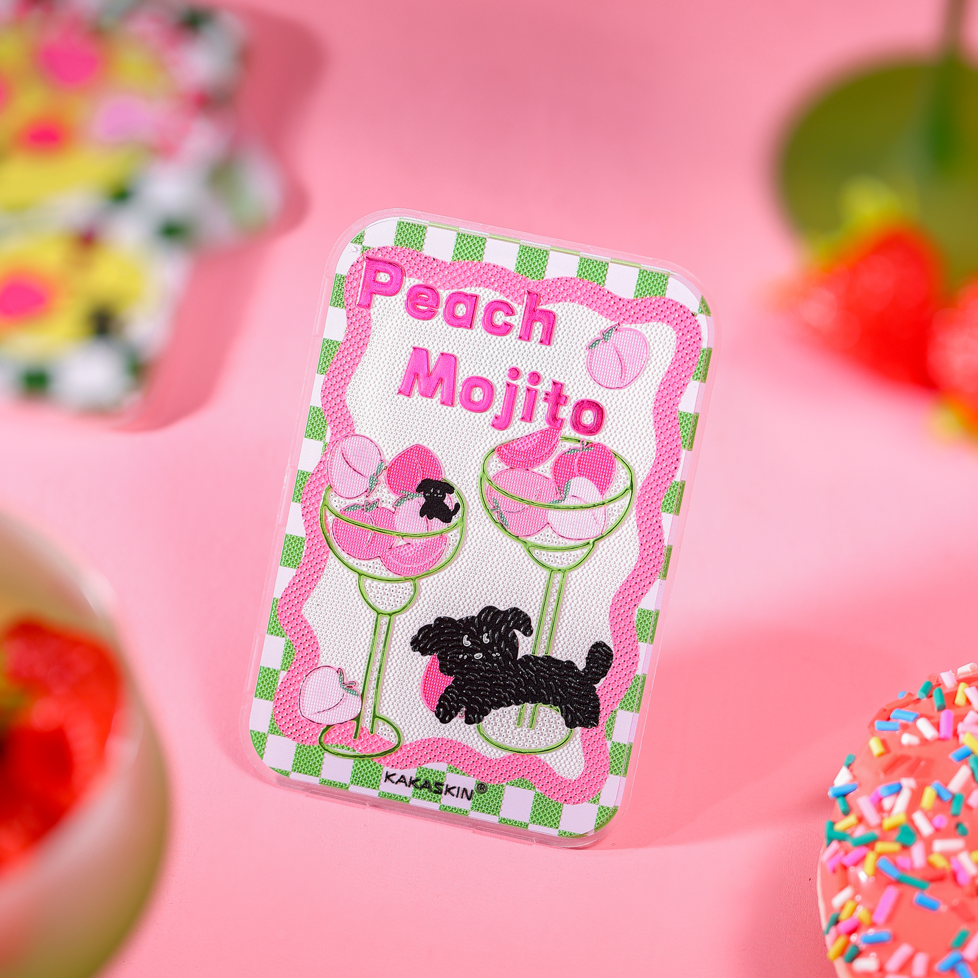 Wave Peach Dog Magnetic Backboard-QCP023