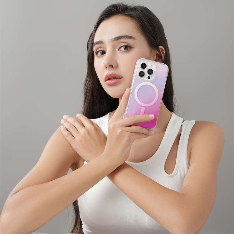 Sparkling Pink Gradient Magnetic  Phone Case