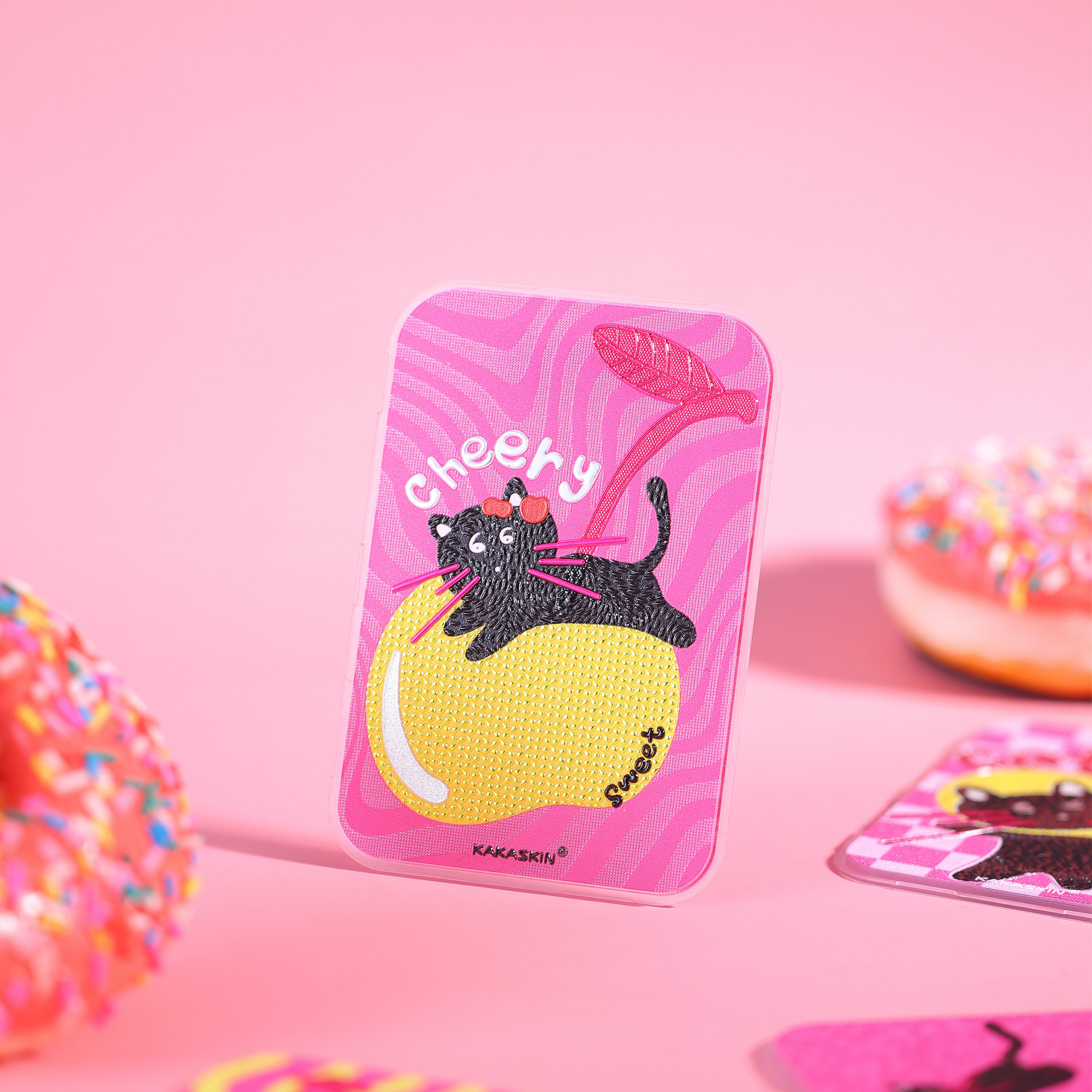 Cherry Meow Meow Magnetic Backboard-QCP028