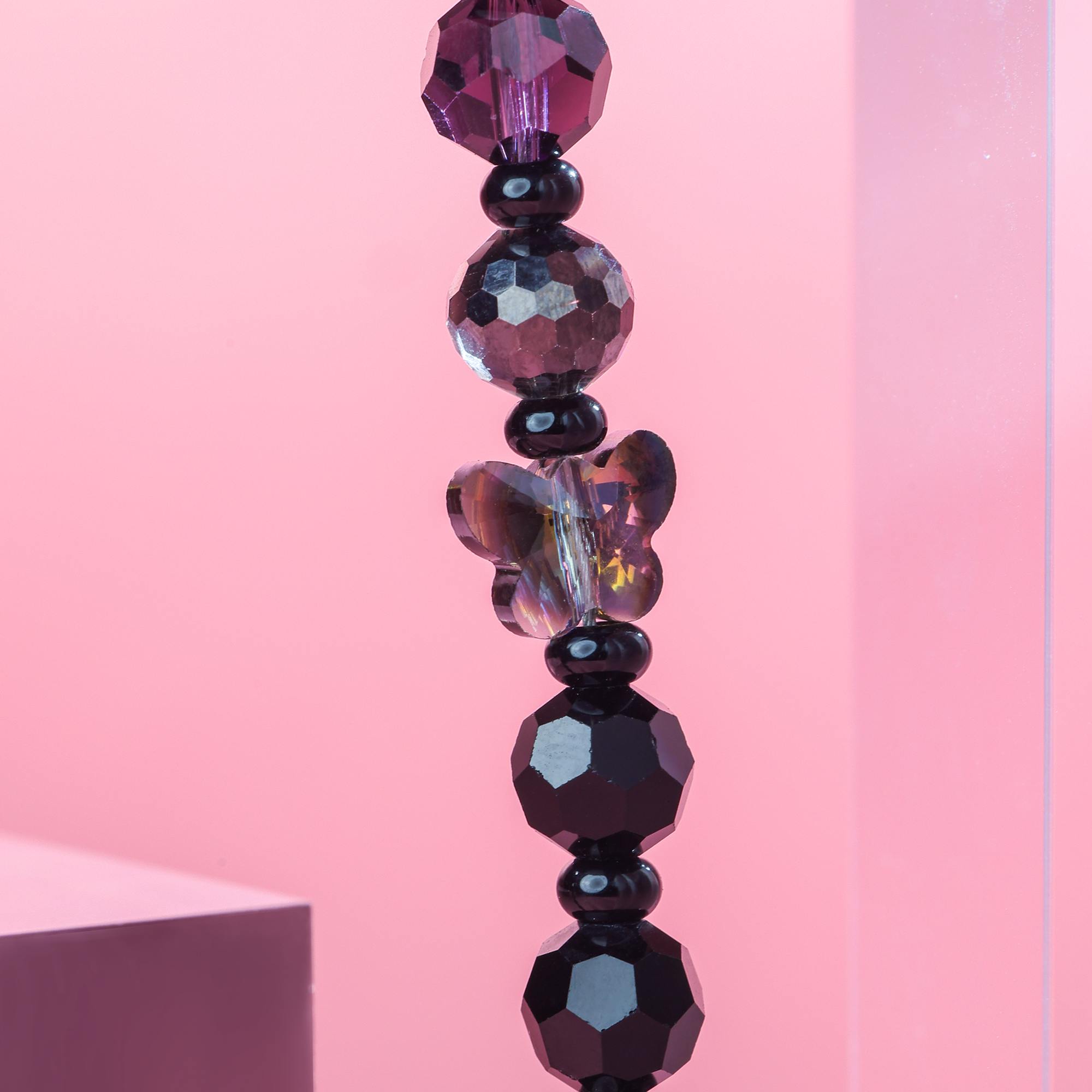 Short mysterious  crystal bracelet-QAB023