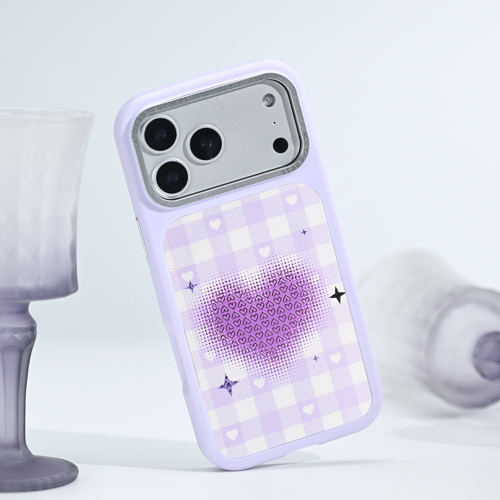 Purple Checkerboard-QCP044