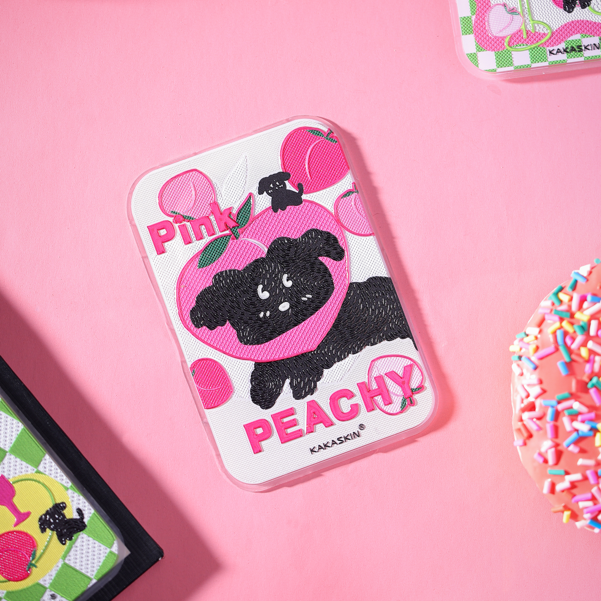 Wave Peach Dog Magnetic Backboard-QCP023