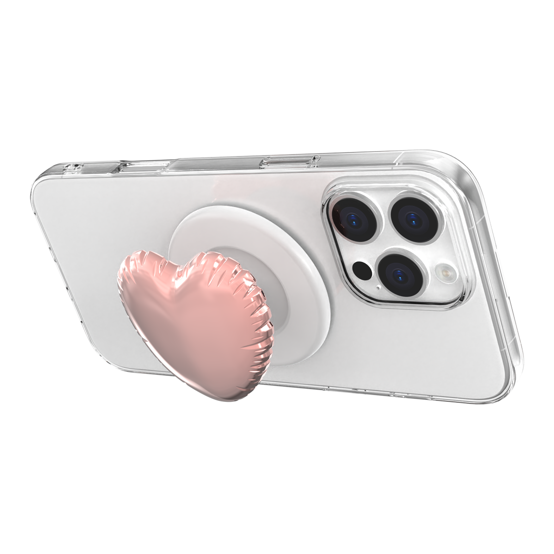 Heart-shaped electroplated airbag bracket