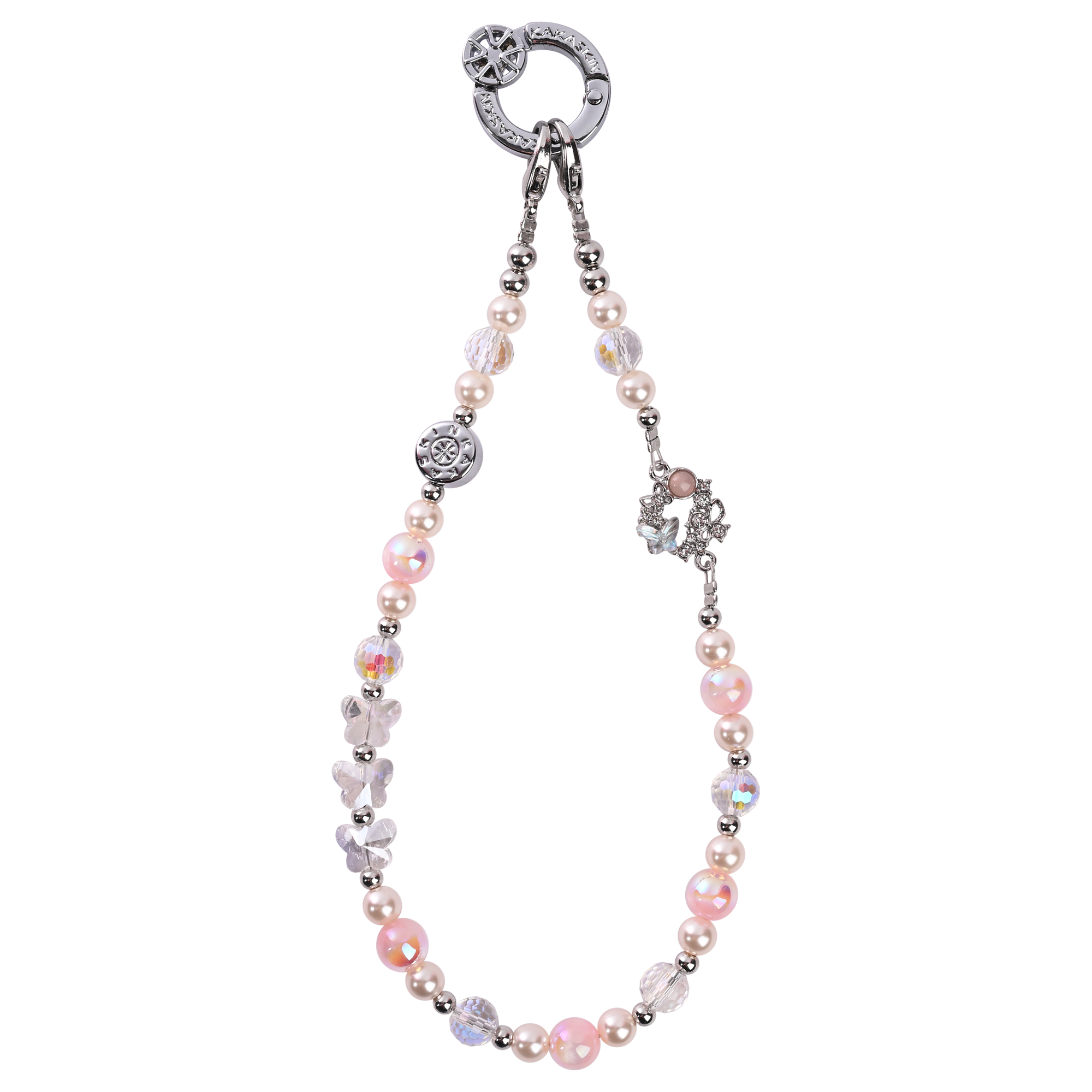 Pink ball flower wreath-QAB189