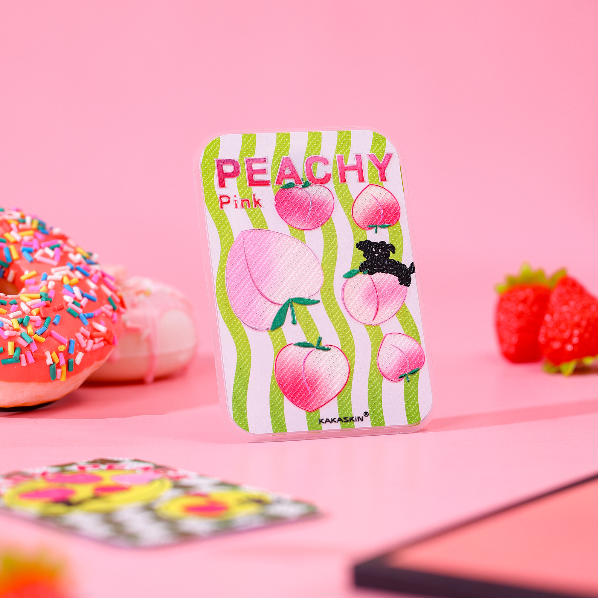Wave Peach Dog Magnetic Backboard-QCP023