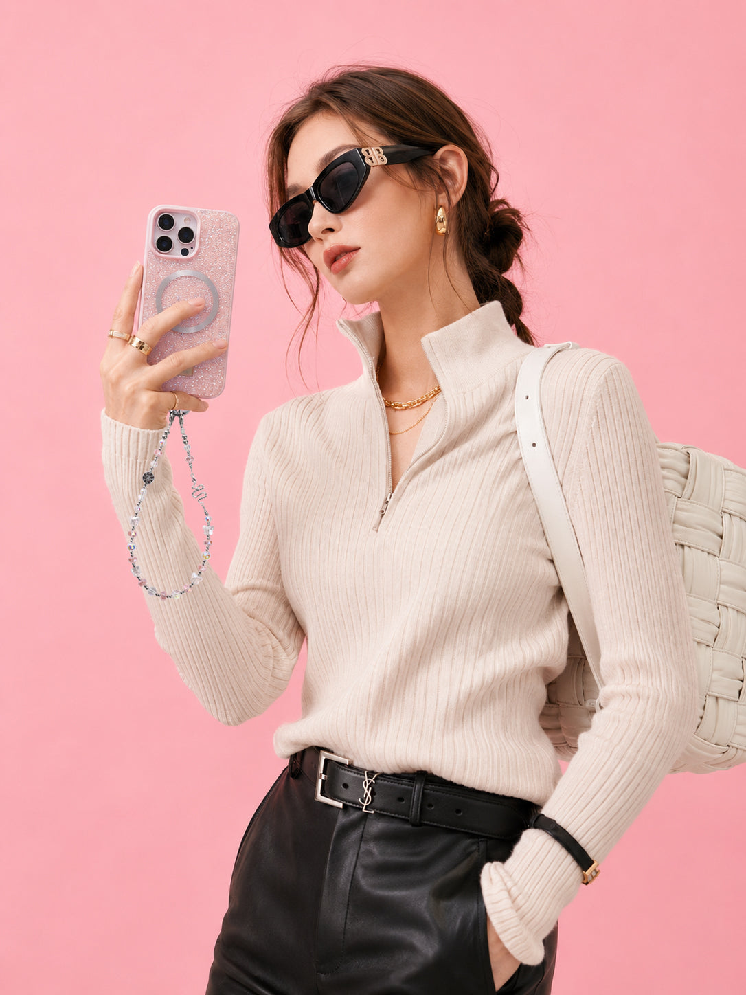 Pink Snake Crystal Luo-QAB192