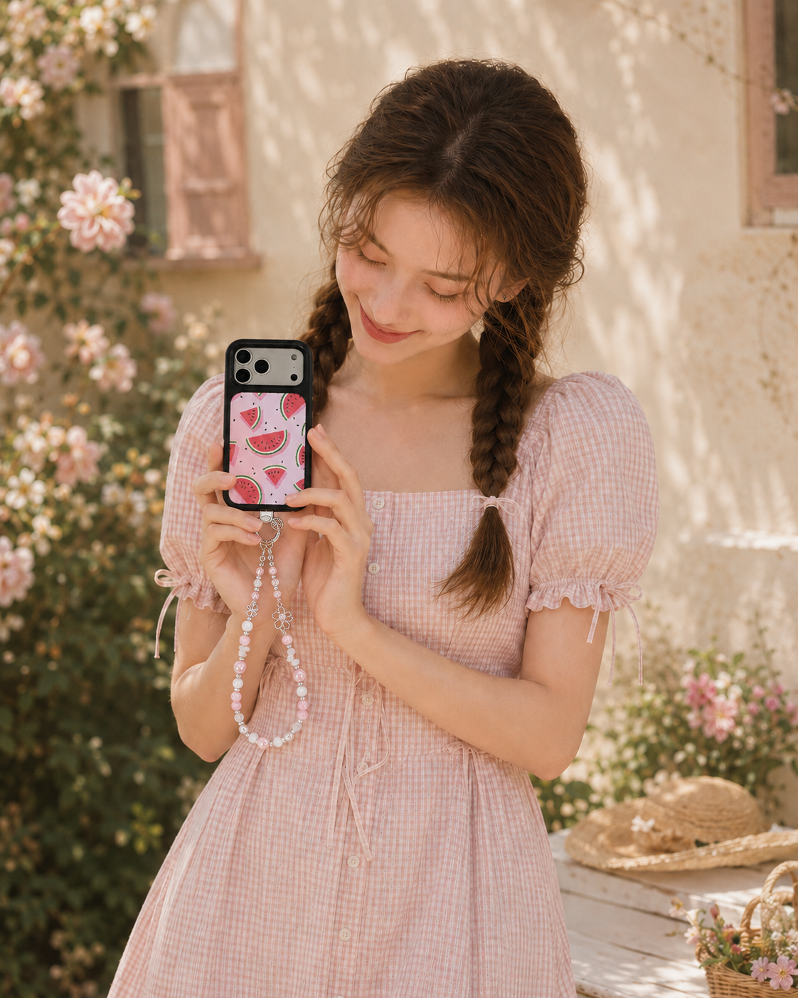 Pink Flower Girl Series QAB147